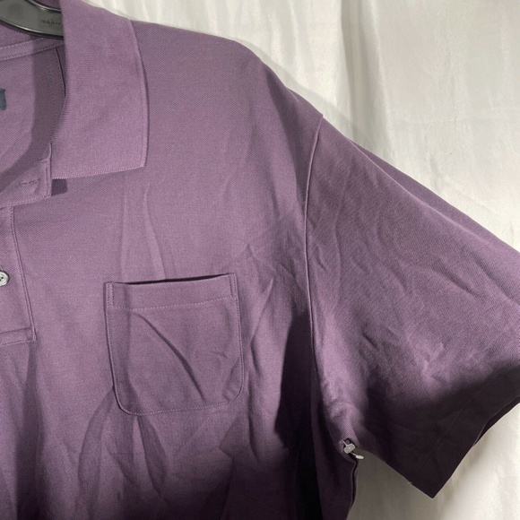 NEW Hathaway [ XXL ]‎ Short Sleeve 3 Button Polo Shirt With Pocket - Picture 3 of 12